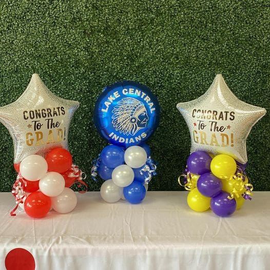 Balloon clusters for tabletops Balloon clusters